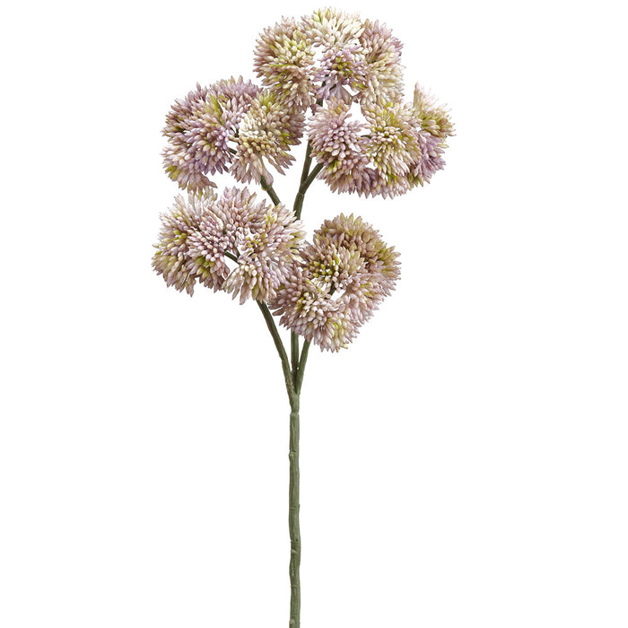 12" Sedum Artificial Flower Stem -Purple (Pack of 12) - FSS786-PU