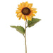 24" Silk Sunflower Spray -Light Yellow (pack of 12) - FSS803-YE/LT