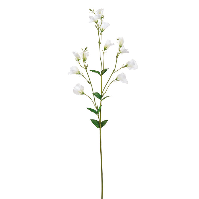 32" Real Touch Sweet Pea Silk Flower Stem -White (Pack of 12) - FSS893-WH