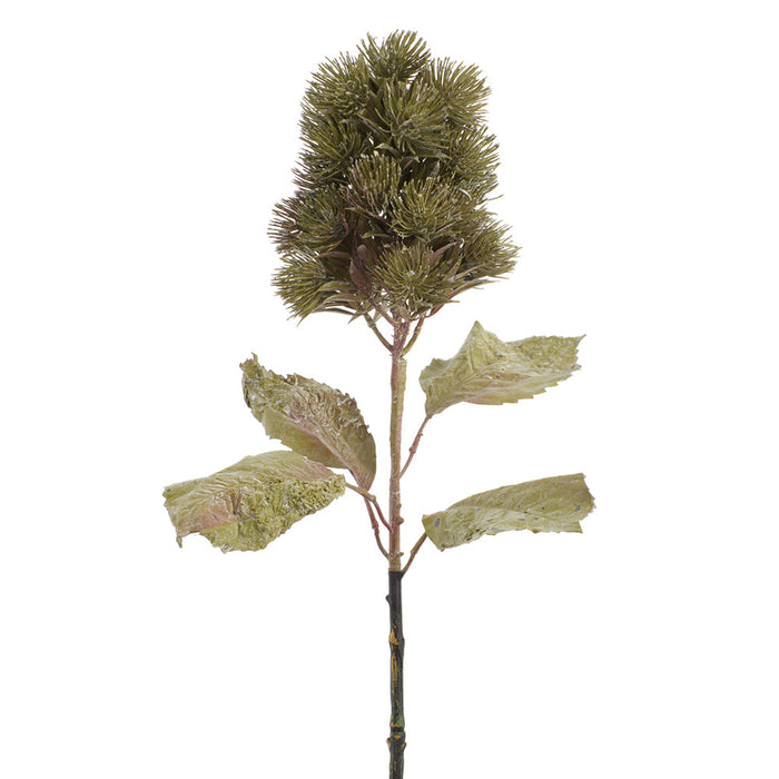 25" Thistle Artificial Flower Stem -Green (Pack of 6) - FST036-GR