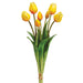 18" Tulip Silk Flower Stem Bundle -Yellow (pack of 12) - FST129-YE