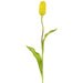 18.75" Silk French Tulip Flower Stem -Yellow/Green (pack of 12) - FST141-YE/GR