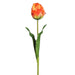 23" Real Touch Artichoke Tulip Silk Flower Stem -Orange (pack of 12) - FST230-OR