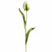 20.5" Real Touch Tulip Bud Silk Flower Stem -Cream/Green (Pack of 12) - FST245-CR/GR