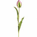 20.5" Real Touch Tulip Bud Silk Flower Stem -Purple/Green (Pack of 12) - FST245-PU/GR