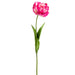 26" Silk Parrot Tulip Flower Stem -Fuchsia/Cream (pack of 12) - FST255-FU/CR
