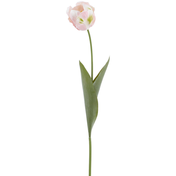 26.5" Real Touch Parrot Tulip Silk Flower Stem -Pink (Pack of 12) - FST280-PK