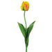 24" Silk Parrot Tulip Flower Spray -Yellow/Gold (pack of 12) - FST315-YE/GO