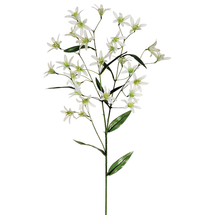 29" Silk Tweedia Flower Spray -White (pack of 12) - FST322-WH