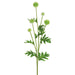 28.3" Globe Thistle Artificial Flower Stem -White (pack of 12) - FST328-WH