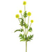 28.3" Globe Thistle Artificial Flower Stem -Yellow (pack of 12) - FST328-YE