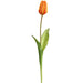 19" Real Touch Tulip Silk Flower Stem -Orange/Yellow (Pack of 12) - FST433-OR/YE