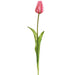 19" Real Touch Tulip Silk Flower Stem -Pink (Pack of 12) - FST433-PK