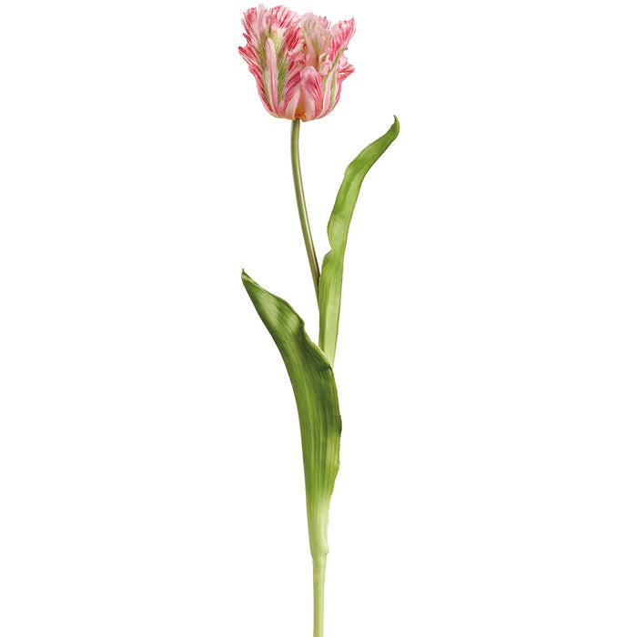 20" Real Touch Tulip Silk Flower Stem -Pink (Pack of 12) - FST434-PK