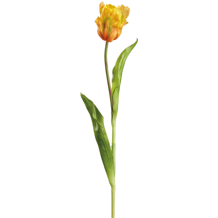 20" Real Touch Tulip Silk Flower Stem -Yellow (Pack of 12) - FST434-YE