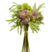 12" Silk Thistle Flower Stem Bundle -Green/Lavender (pack of 12) - FST495-GR/LV