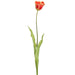 28" Tulip Silk Flower Stem -Orange/Yellow (Pack of 12) - FST503-OR/YE