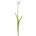 28" Tulip Silk Flower Stem -White (Pack of 12) - FST503-WH