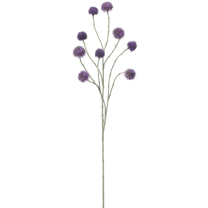 36" Globe Thistle Artificial Flower Stem -Purple (Pack of 12) - FST505-PU