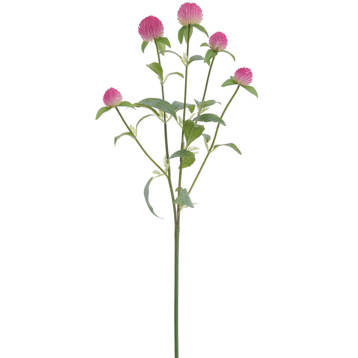 25.5" Globe Thistle Silk Flower Stem -Purple (Pack of 12) - FST515-PU