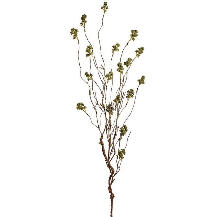 36" Moss Twig Artificial Stem -Moss Green (Pack of 12) - FST627-GR/MO