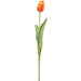 26" Tulip Bud Silk Flower Stem -Orange (Pack of 12) - FST660-OR