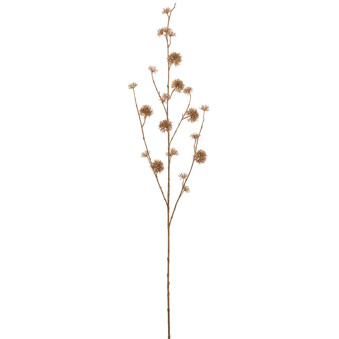 46" Thistle Artificial Flower Stem -Beige (Pack of 12) - FST662-BE