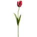 25" Silk Parrot Tulip Flower Stem -Beauty/Blue (pack of 12) - FST718-BT/BL