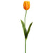 25" Silk Parrot Tulip Flower Stem -Orange/Yellow (pack of 12) - FST718-OR/YE