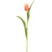 15.5" Real Touch Tulip Silk Flower Bud Stem -Flame (Pack of 12) - FST720-FL