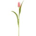 15.5" Real Touch Tulip Silk Flower Bud Stem -Pink (Pack of 12) - FST720-PK