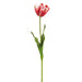 25" Tulip Silk Flower Stem -Red/White (Pack of 12) - FST917-RE/WH