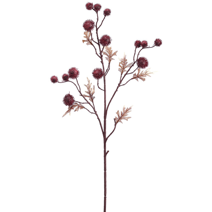 28.3" Artificial Globe Thistle Stem -Boysenberry (pack of 12) - FST918-BB