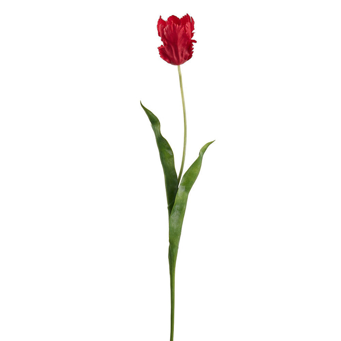 32.5" Tulip Silk Flower Stem -Red (Pack of 6) - FST950-RE