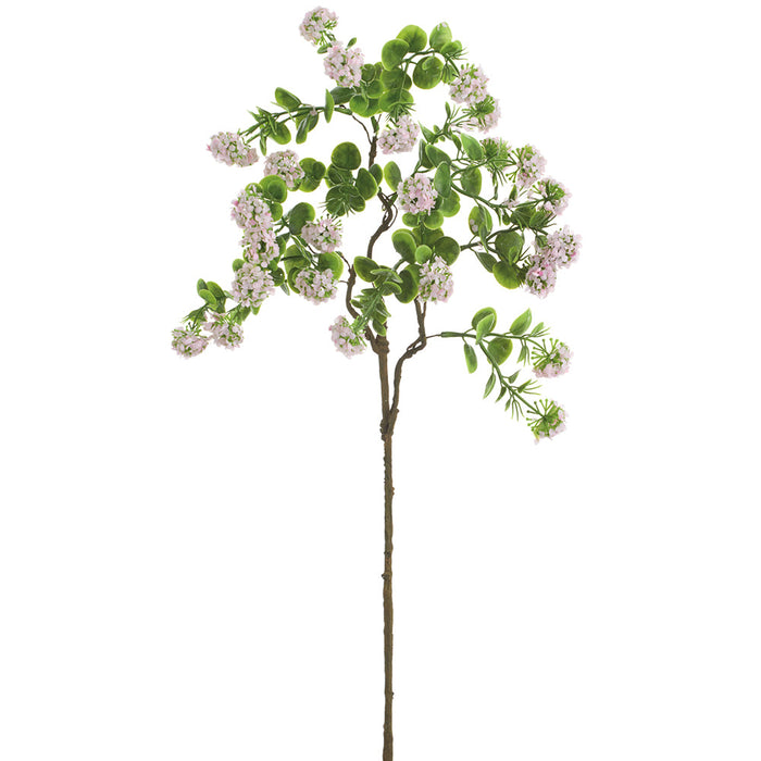 24" Mini Viburnum Artificial Flower Stem -Pink (Pack of 12) - FSV005-PK