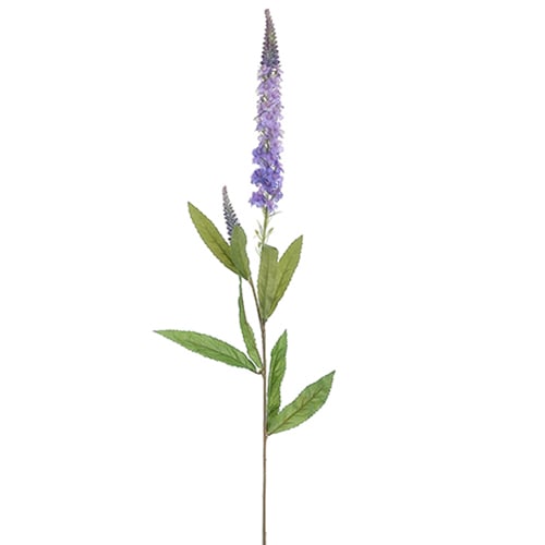 30" Silk Veronica Flower Spray -White/Lavender (pack of 24) - FSV030-WH/LV