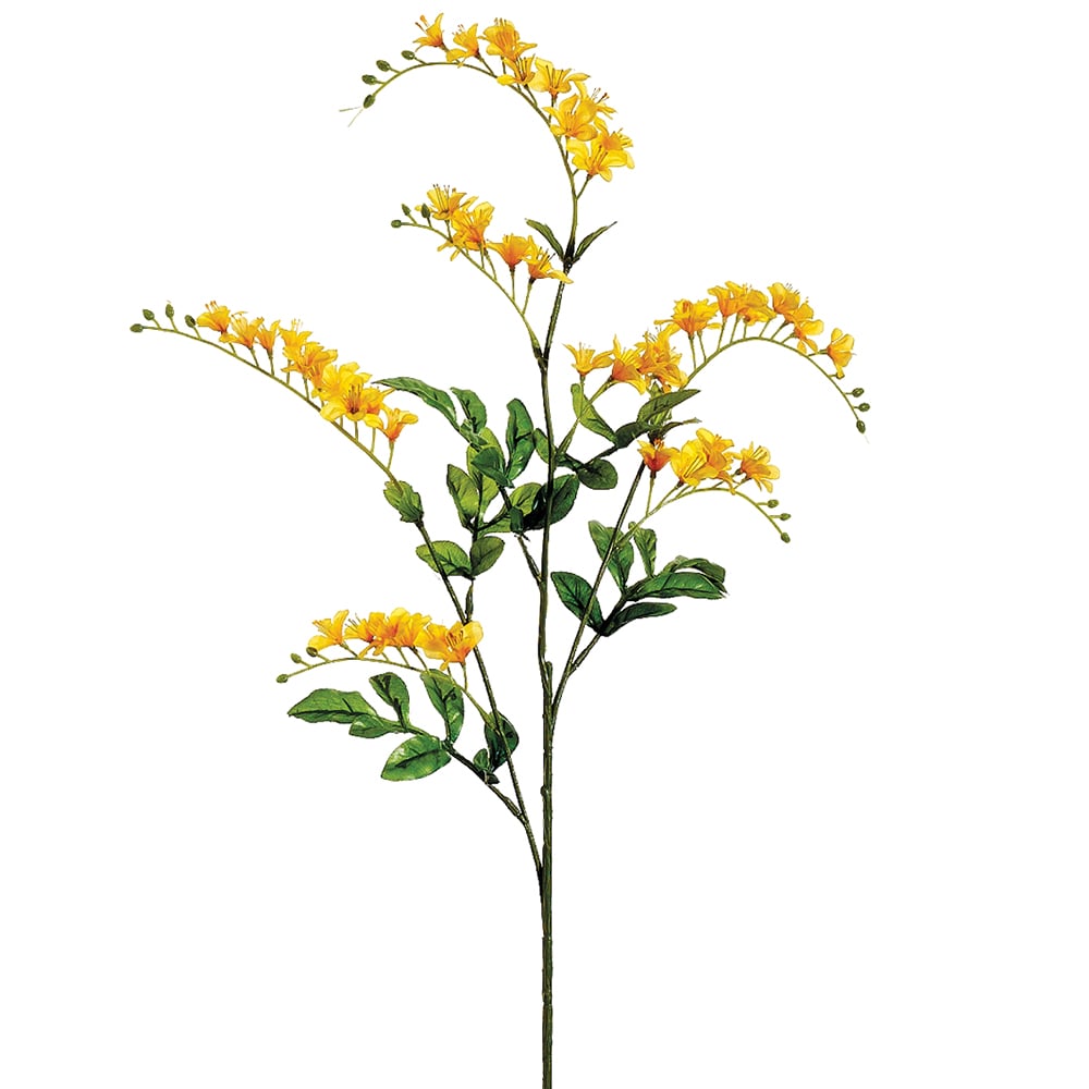 20 Silk Marigold Flower Stem -Orange (pack of 12)
