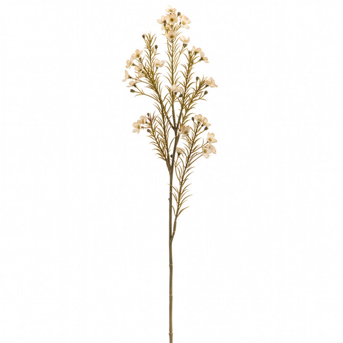 23.5" Artificial Waxflower Stem -Beige (Pack of 12) - FSW001-BE