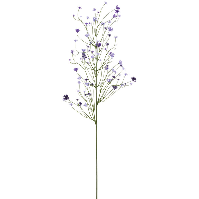 32" Outdoor UV-Resistant Artificial Mini Wild Flower Stem -Purple (Pack of 12) - FSW002-PU