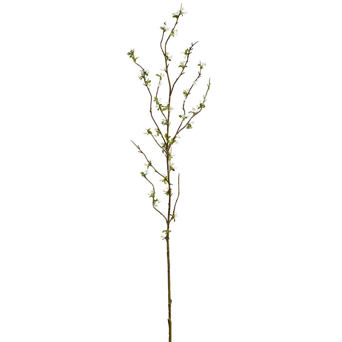 41" Snow Willow Silk Flower Stem -White (Pack of 12) - FSW176-WH
