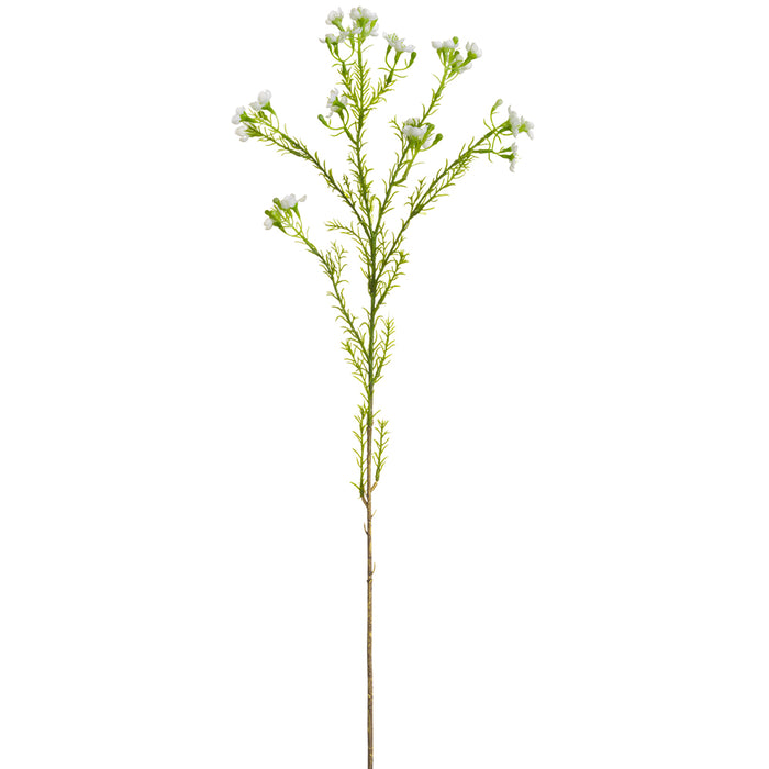 26" Artificial Waxflower Stem -White (pack of 12) - FSW330-WH