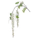 69" Silk Hanging Wisteria Flower Spray -White (pack of 12) - FSW760-WH