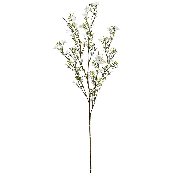 33.5" Waxflower Silk Flower Stem -White (Pack of 12) - FSW917-WH
