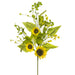 33" Silk Sunflower & Wildflower Flower Stem -Yellow (pack of 6) - FSX303-YE