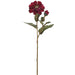 24" Zinnia Silk Flower Stem -Wine (pack of 12) - FSZ108-WI