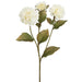 19.5" Zinnia Silk Flower Stem -Cream (pack of 12) - FSZ152-CR