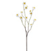 43" Zinnia Silk Flower Stem -White (Pack of 12) - FSZ872-WH