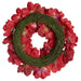16" Anemone Silk Flower Hanging Wreath -2 Tone Red (pack of 2) - FWA874-RE/TT