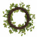 20" Crabapple Artificial Wreath -Green (Pack of 2) - FWB001-GR