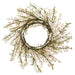 35" Mini Cherry Blossom Silk Flower Wreath -White/Pink - FWB195-WH/PK